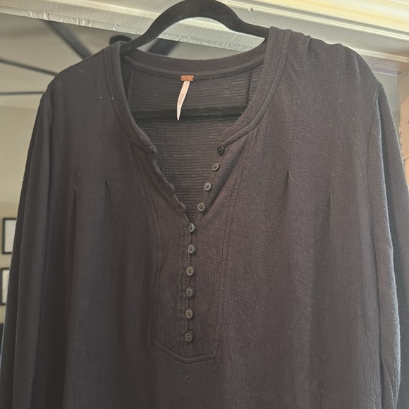 Free People Your Girl Tunic Black Size Large - Picture 3 of 3